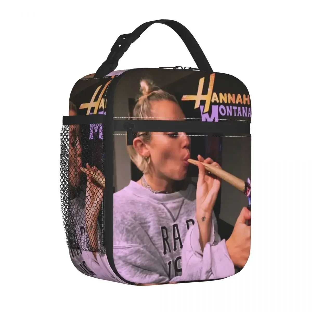 Ethan Peters Hannah Montana Insulated Lunch Tote Bag Storage Food Box Leakproof Thermal Cooler Bento Box Travel