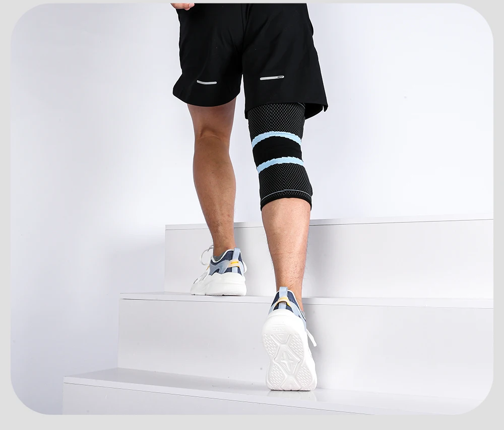 1PC Adjustable Knee Brace Open Patella Knee Support for Men Women Breathable Knee Wrap for Sports Running Fitness