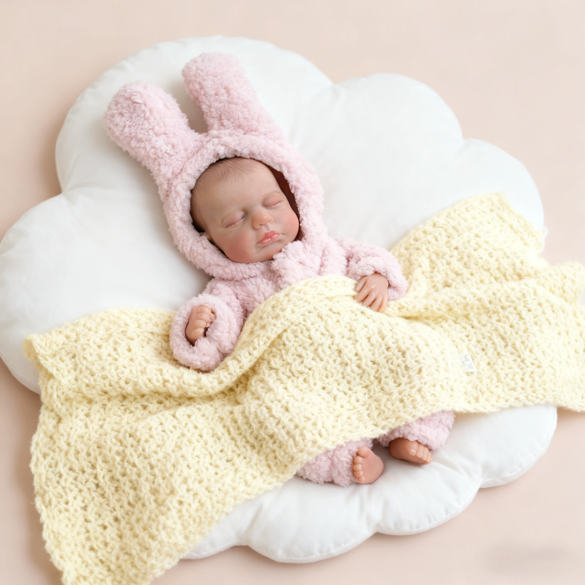 NPK 30cm Full Body Vinyl 3D Skin Visible Veins Lifelike Reborn Loulou Sleeping Baby Soft Touch Gift for Children Xmas Gifts