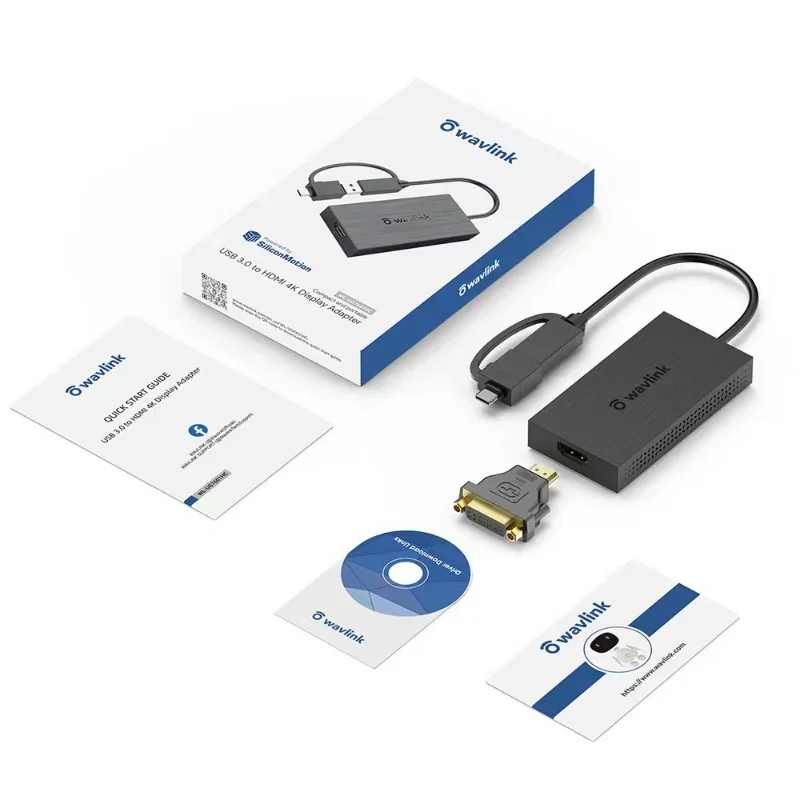 

USB 3.0 To HDMI Adapter, External Graphics Card, 4K HDMI Output