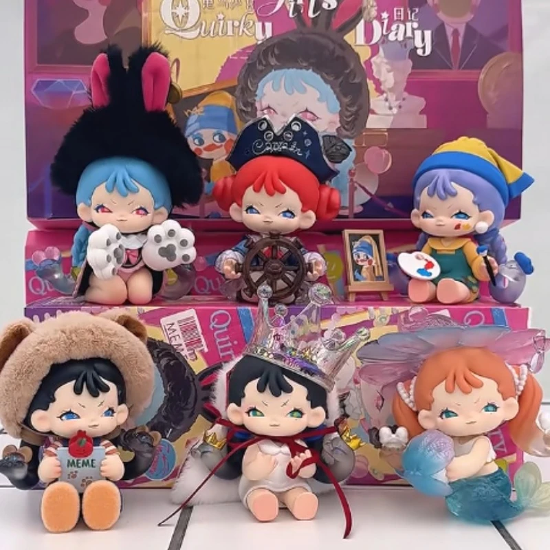 

MEMESOO Girl's Quirky Diary Series слепая коробка милая аниме-кукла загадочная коробка сумка-сюрприз коллекционная ПВХ настольный декор игрушки для девочек подарок