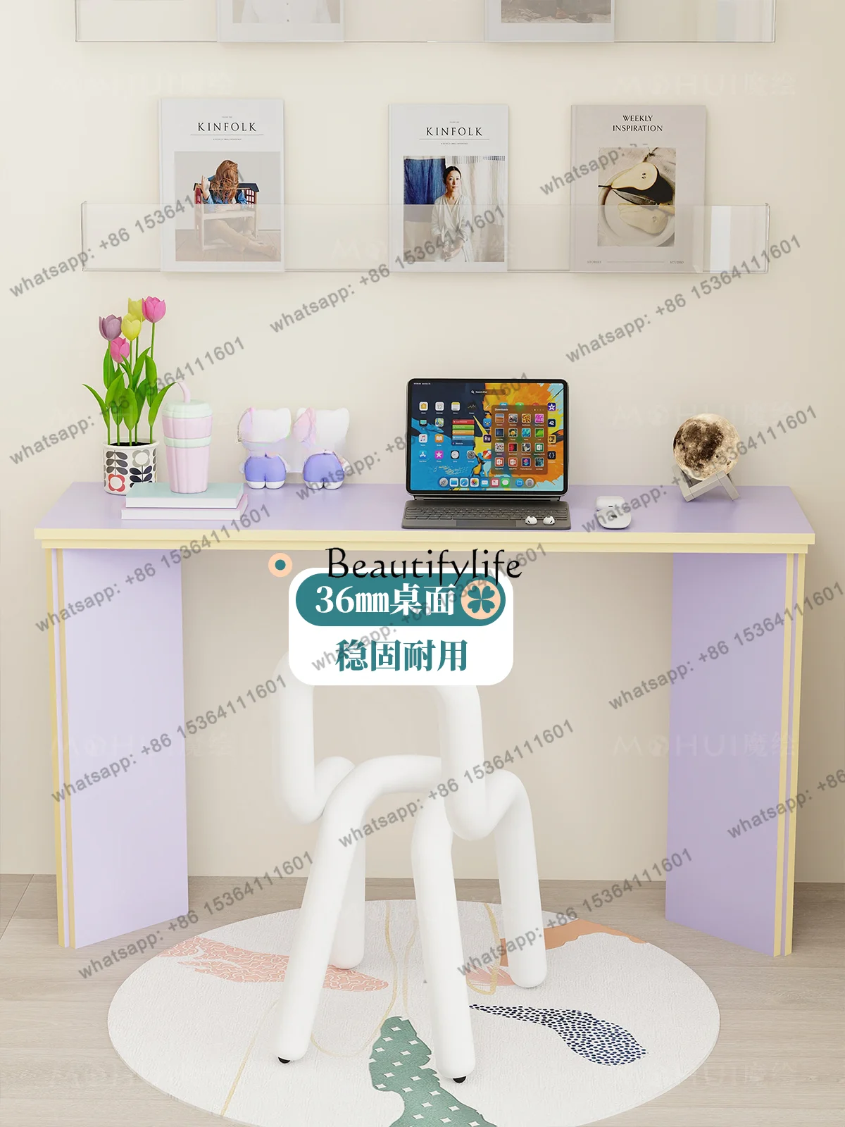 

X4 Computer desk desk integrated study office writing living room entrance desk dopamine