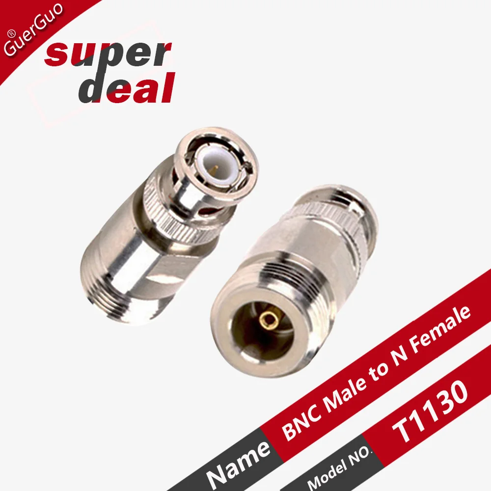 1PC RF Coaxial Adapter BNC Male/Female to N Female Connector Test Converter Kit for CB Radio Extension Cable Wire Terminals