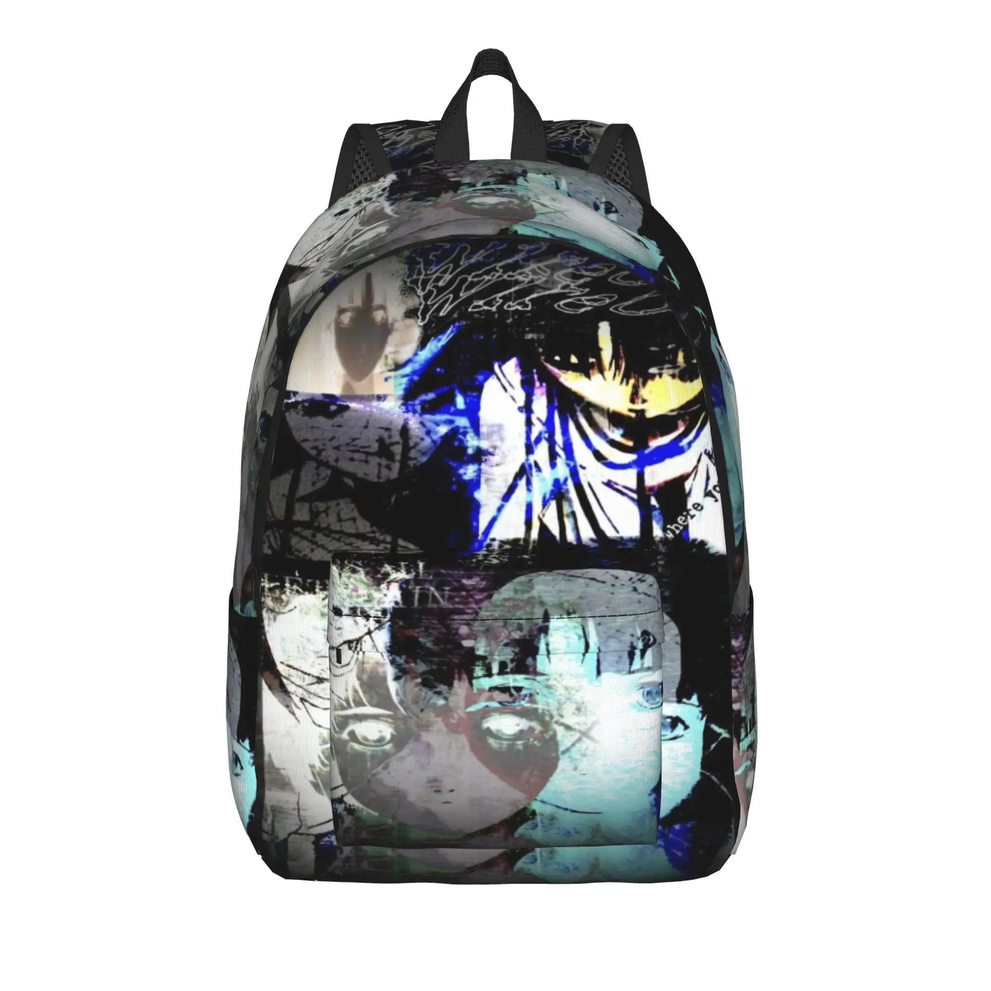 Serial Experiments Lain Lwakura  Classical Backpack Gift Student Hiking Travel  Daypack for Men Women College Canvas Bags