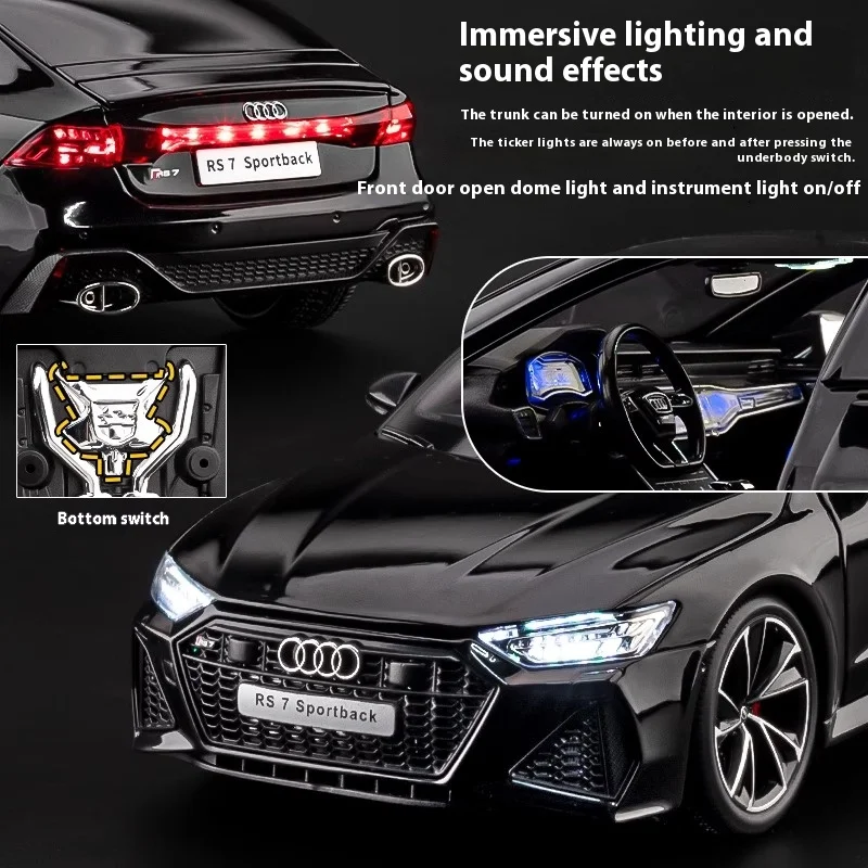 1:18 AUDI RS7 Sportback Coupe Remote Control Alloy Diecast Model
