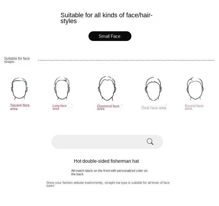 Wendbare Fischermütze, Bucket Hat für große Köpfe, beidseitig tragbar, Outdoor, Übergröße, verstellbar 56-60cm 61-64cm XL für Männer und Frauen – Detail 5