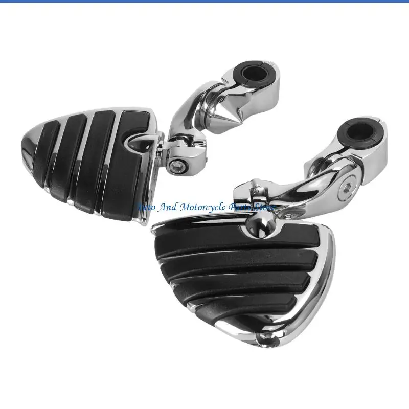 

P9FD Motorcycle Foot Pedals Aluminum Construction Easy Installation Foot Rest Pedal