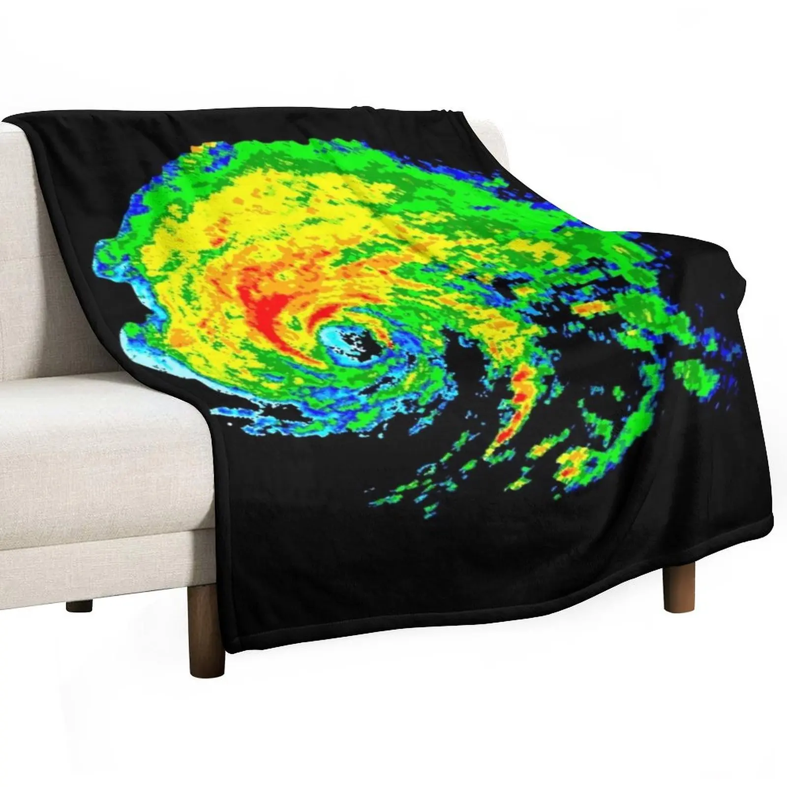 Meteorologist Storm Hunter Meteorology Student Weather Radar Image Throw Blanket funny gift Blankets