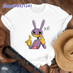 The Amazing Digital Circus Jax T Shirt women Harajuku Aesthetic Kawaii Tshirt Unisex Streetwear Funny Cartoon Tops Tee Shirt