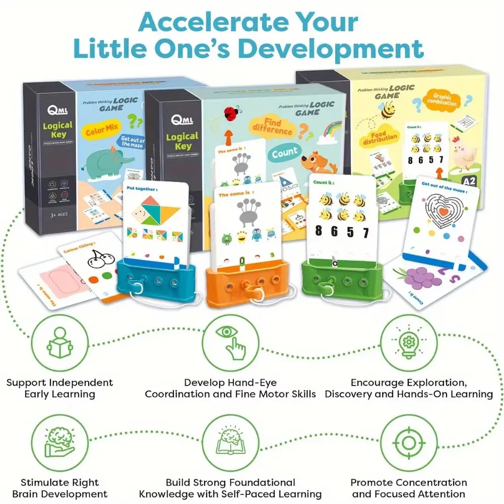 

Игра-головоломка с английским логическим ключом Монтессори, ранняя образовательная игра на совпадение, тренировка логического мышления ключей, многофункциональный 3D