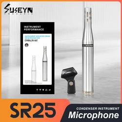 SR25 High Quality Metal Condenser Drum Microphone for High Recording Fidelity