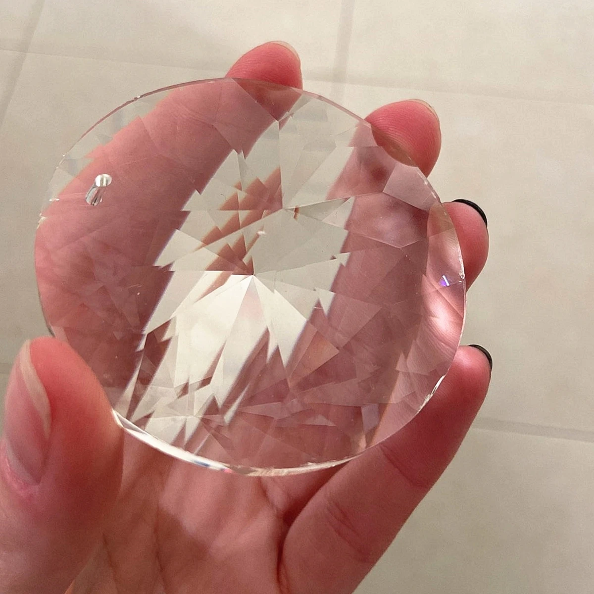 

45 мм круглые прозрачные цветные хрустальные призмы, подвеска «Ловец солнца», подвеска для деталей люстры, сделай сам, домашние свадебные аксессуары