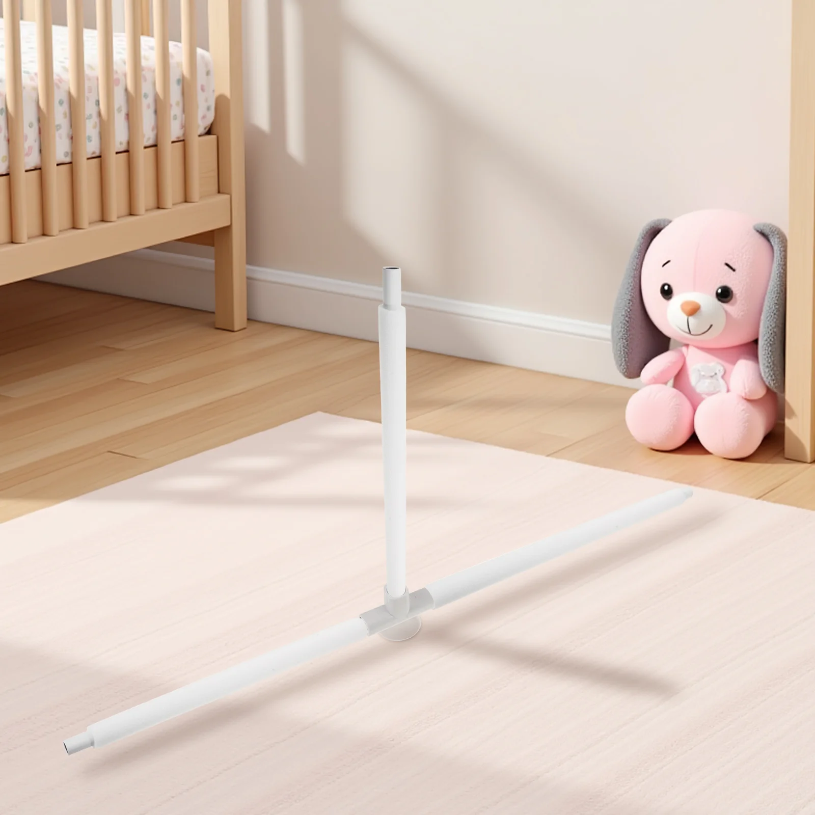 1セットの幼児用プレイヤードアクセサリー、スポンジで包まれたステンレス鋼製プレイヤードロッドアセンブリ、安全なプレイヤードサポートと安全レール用