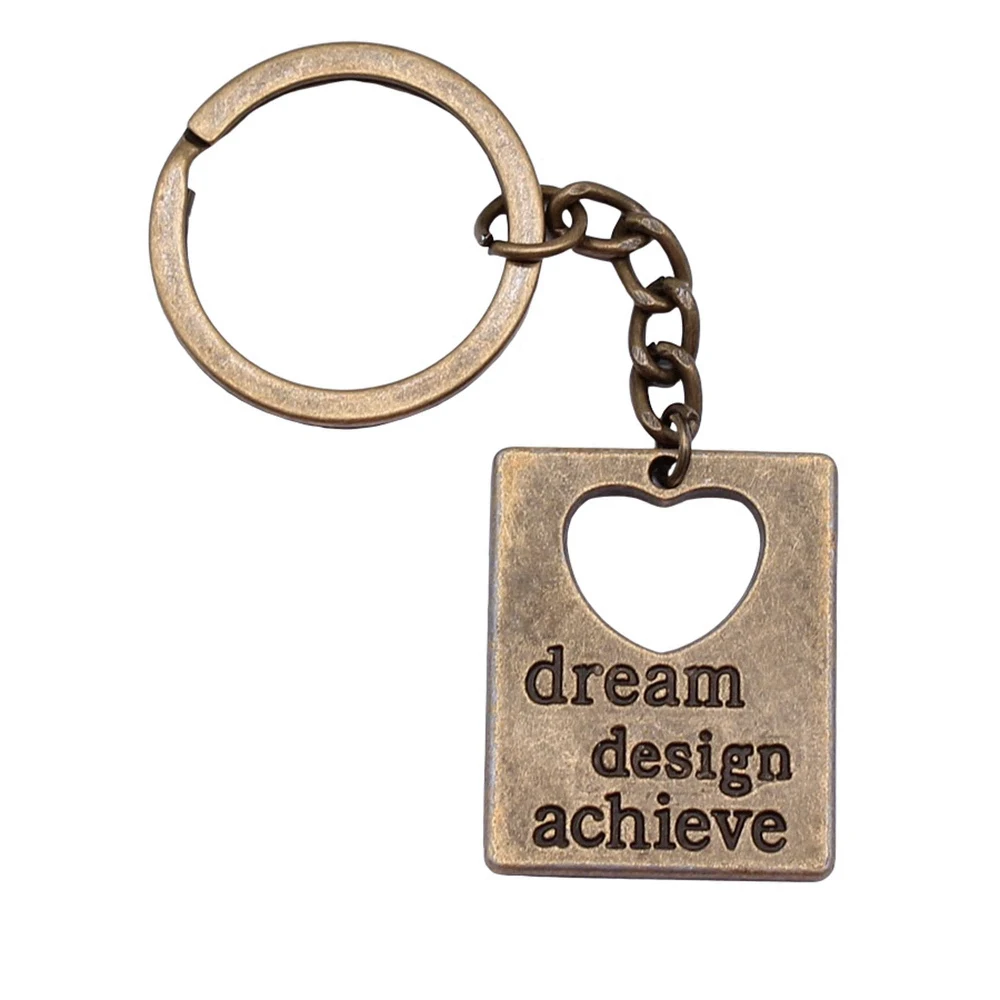 1pcs Dream Design Achieve Keychain Couple pendants jewellery making supplies items Ring Size 28mm