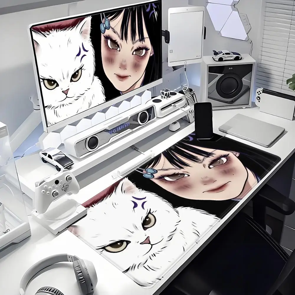 

China's hot-selling mouse pad Cute girl Animation Beautiful XXL Game Exclusive MousePads PC Computer pad Non-slip Decor
