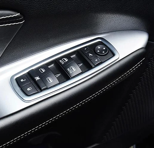 

For Dodge Journey 2013 2014 2015 ABS Chrome Inside Interior Door buttons panel Cover Trim Car Accessories Stickers W4