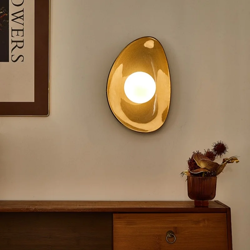 

2025 Ceramic Wall Light Modern Living Room Background Wall Bedroom Bedhead Corridor Light Wall Light