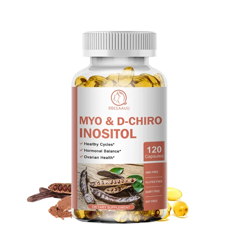 

Капсулы BBEEAAUU Myo-Inositol & D-Chiro Inositol капсулы гормоны баланс яичника менструальный цикл фертильность добавки для женщин