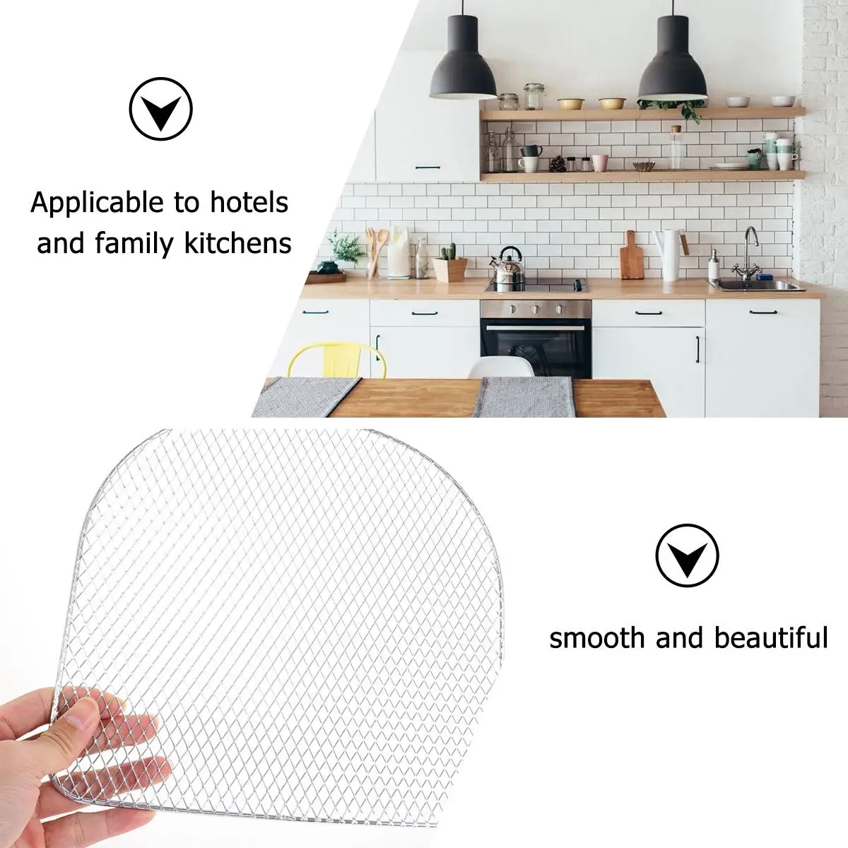 

Grilled Net Frying Basket Kitchen Supply Mesh Tray Air Drying Oven for Electric Dehydrator Fryer