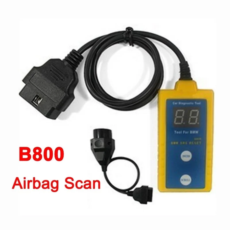 B800 SRS Scanner & Resetter Tool For BM Fit E36 E46 E34 E38 E39 Z3 Z4 X5 B800 Airbag SRS Reset Scanner OBD Diagnostic Tool B800