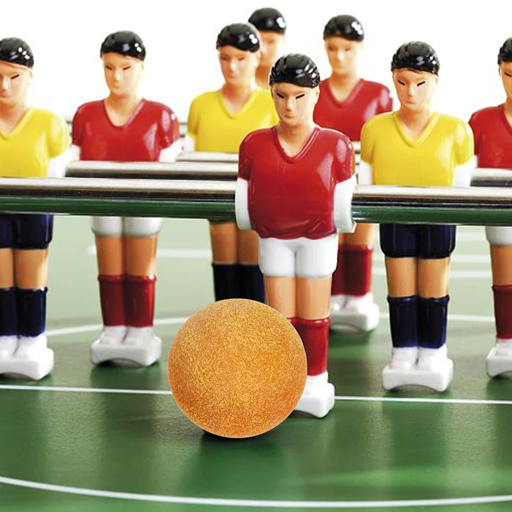 6 pz 36mm sughero legno massello satinato biliardino pallone da calcio calcio bambino piede fussball desktop calcio babyfoot Dropshipping