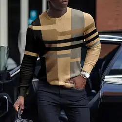 Pratiche camicie sportive da uomo elegante maglione da uomo anti-deforma Patchwork maglione a maniche lunghe Pullover