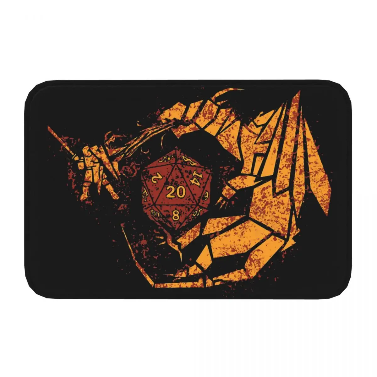 DnD Game Non-slip Doormat The Battle Bath Bedroom Mat Welcome Carpet Home Modern Decor