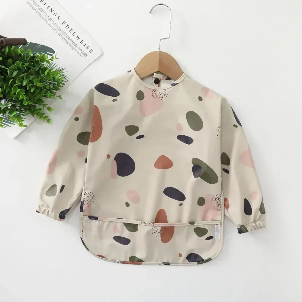 Baby Waterproof Long Sleeve Bibs, 1-3Y