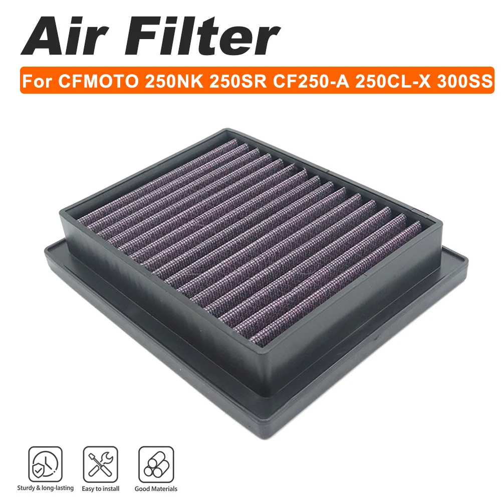 Motorcycle High Flow Air Filter Intake Cleaner For CFMOTO 250NK 250SR CF250-A 250CL-X 300SS 250 NK SR 300 SS CF250 A 250CL X