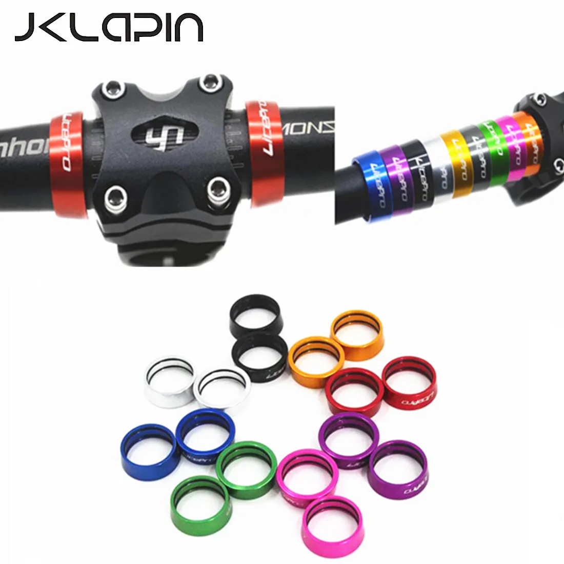 JKLapin MTB Bicycle 25.4MM Handlebar Spacing-rings Parts Folding Bike Straight Handle Bar Fixed Cover Stop Collar Space Rings