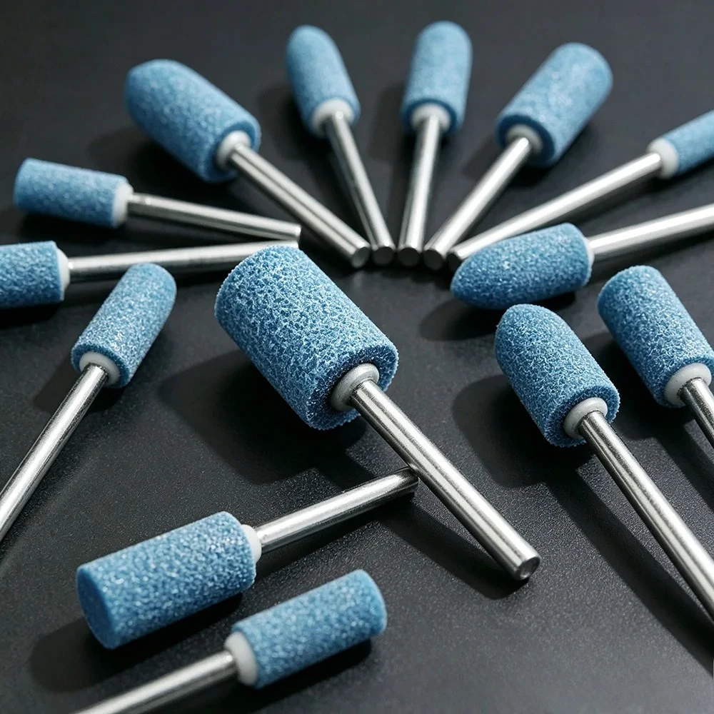 10Pcs 3mm Shank Abrasive Polishing Wheel Heads Mounted Grinding Wheel Fit Rotary Electric Power Tools 4-10mm