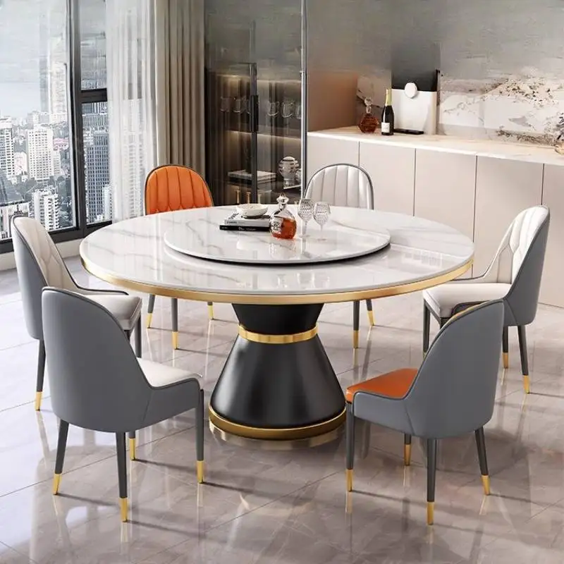 Party Items Dining Tables Chairs White Italian Expandable Nordic Dining Tables Luxury Modern Mesas Comedor Furniture For Home