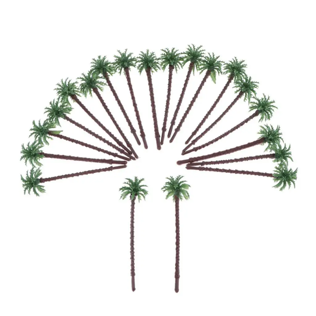 20 Model Palm Trees 5.5cm-13cm HO O N Z Gauge Layouts Railroad Garden Rainforest