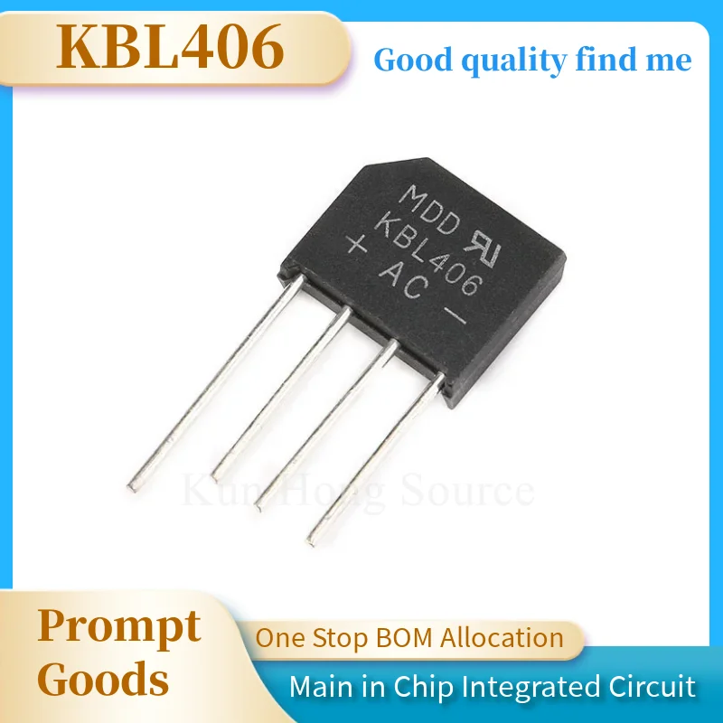 1PCS 2A 3A 4A 6A 8A 10A 15A 600V 800V 1000V Diode Bridge Rectifier KBP206 210 310 KBL406 410 608 610 1010 1510 New