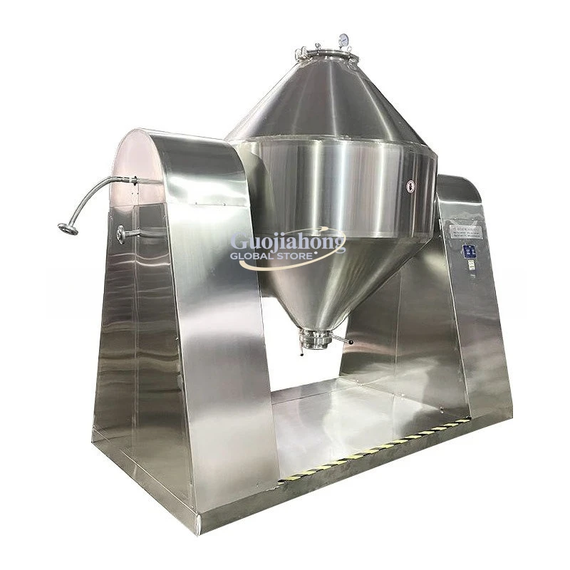 Plastic double cone rotary vacuum dryer, food dryer, graphene lithium battery double cone vacuum dryer