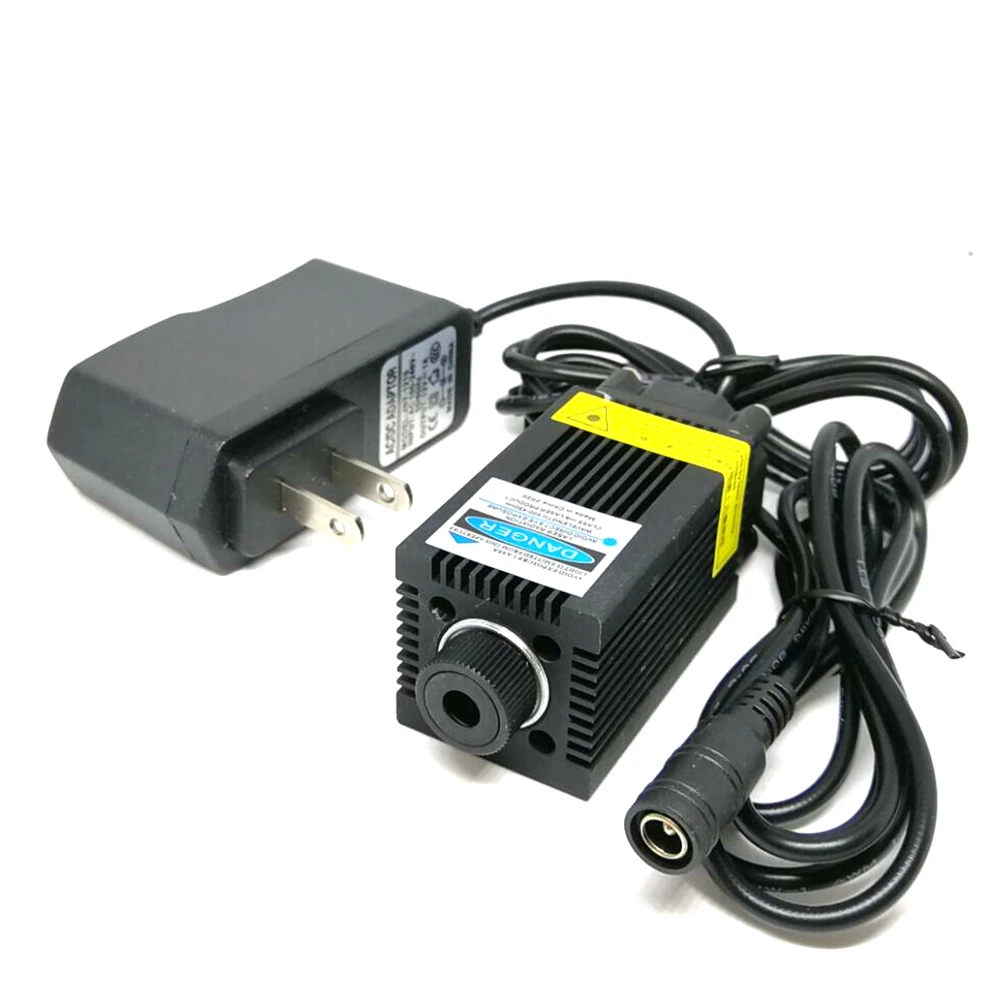 قوية 450nm الليزر الأزرق 1 واط/1.6 واط/2.5 واط وحدة النقش الصغيرة نقطة LED أضواء 33*55 مللي متر DC12V مع حامل محدد