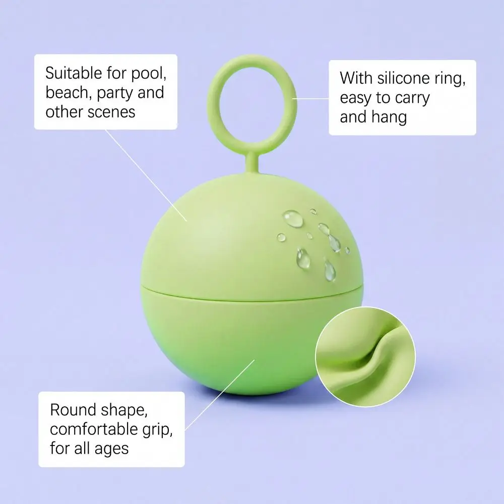 Hot Silicone Ring Water Ball Water Play Self-sealing Versatile Fun Reusable Water Balls for Water Fights