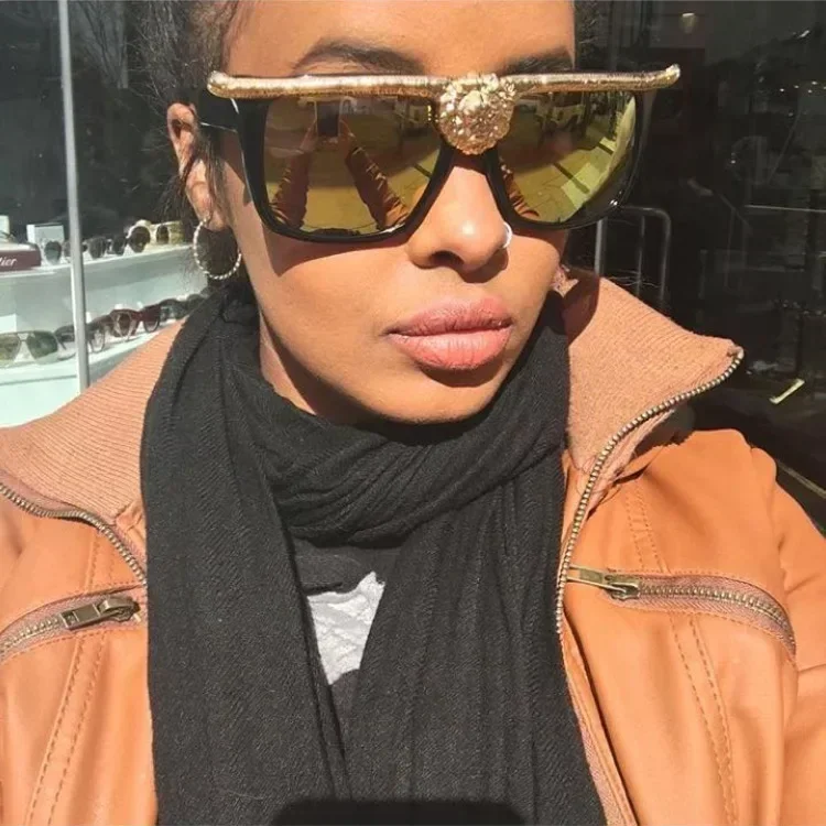 2024 New High Quality Fashion Designer Square Sunglasses Women Ladies Sunglass Luxury Modern Stylish Sun Glasses Gafas UV400