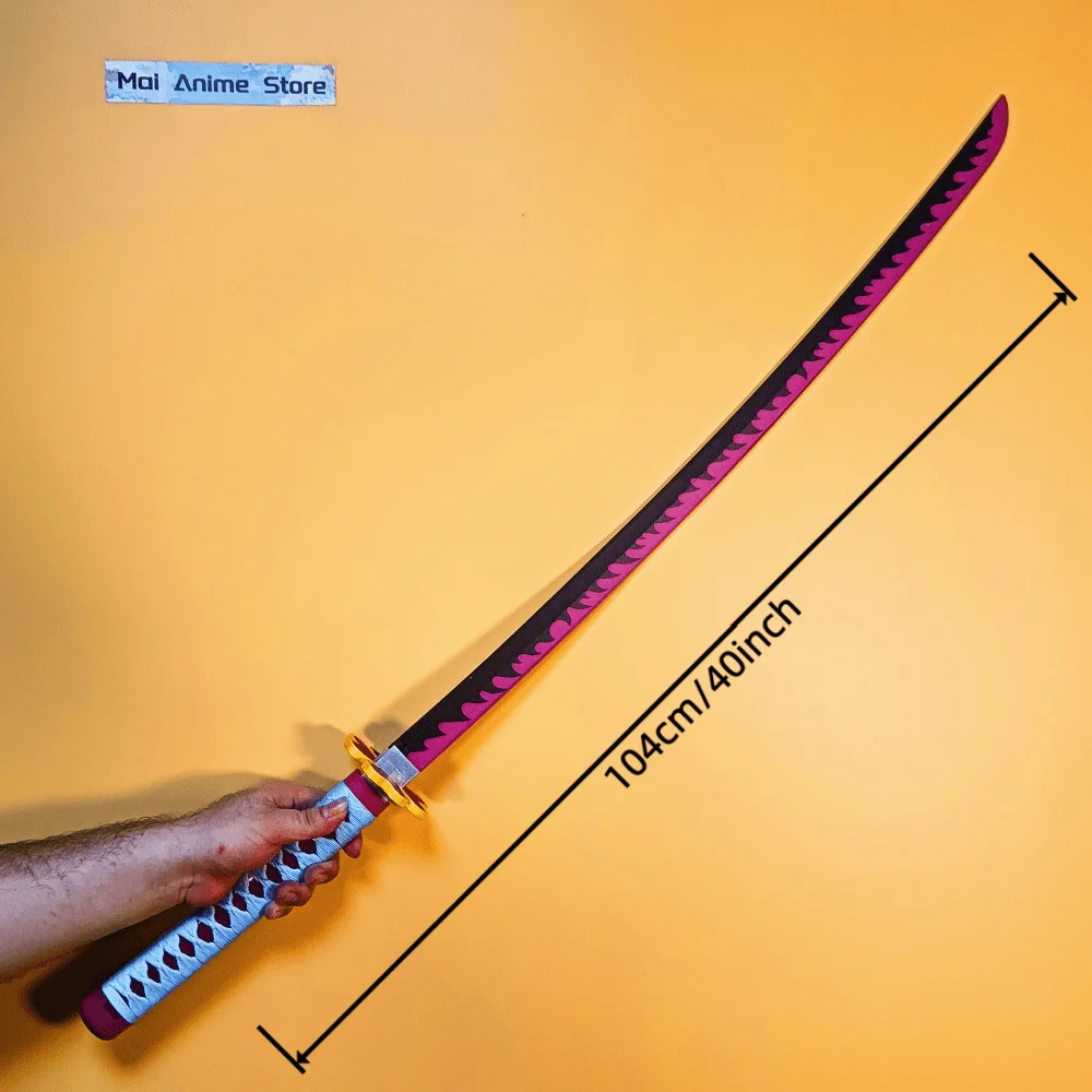 40 بوصة كاتانا الدعامة الحقيقية كامل الحجم الساموراي عمل تمثال أنيمي الحجم الحقيقي اليابانية كاتانا بليد السيف تأثيري لعبة غير حادة هدية #4