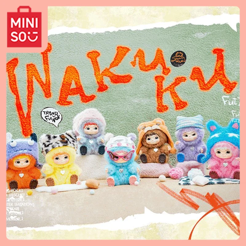 

MINISO Kawaii WAKUKU Anime Cartoon Rabbit Rabbit Fox Fox Series Blind Box Figure Accessory Gift Sweetness Holiday Gifts