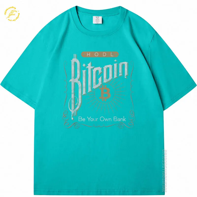 

Vintage Bitcoin Hodl Be Your Own Bank Distressed Crypto Oversized T-Shirt Haikyuu Camisas De Hombre Ropa De Hombre Short Sleeve