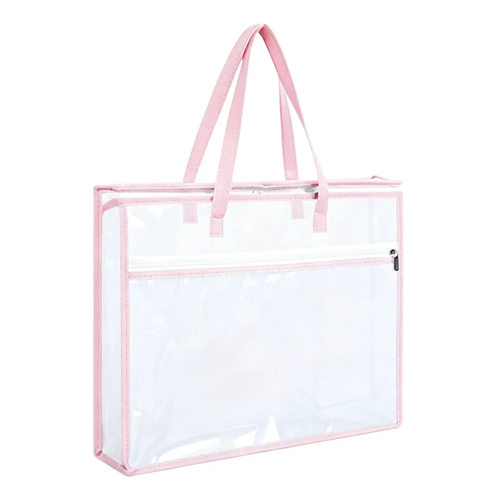 For Quilting For Sewing Project Bags for Craft Storage 45x33x7cm Transparent PVC Mesh Organizer with Zipper Closure