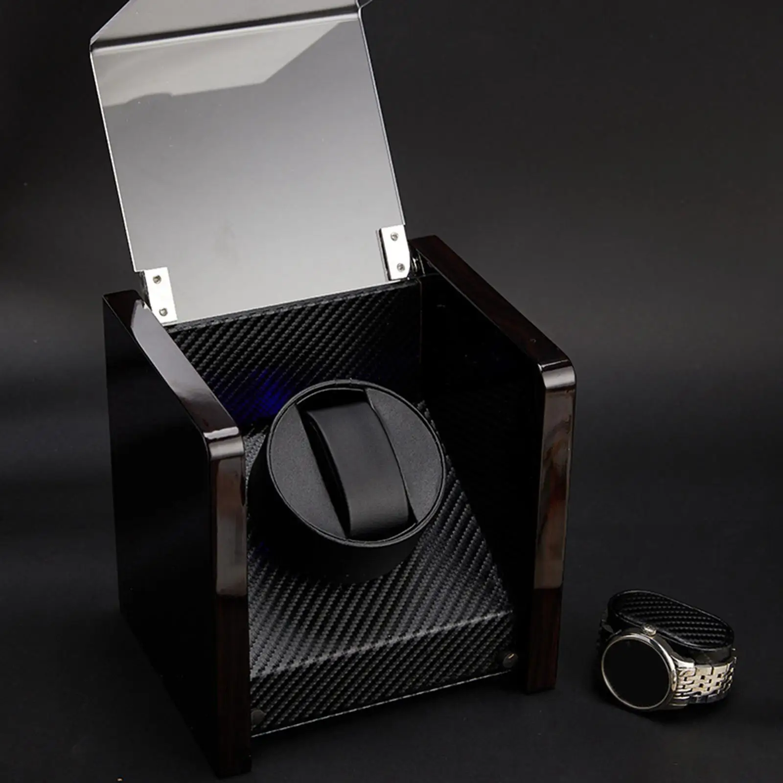 Auto Winding Display Box Quiet Motor Wooden with 2 Rotation Modes Automatic Watch Winders Watch Winders Box