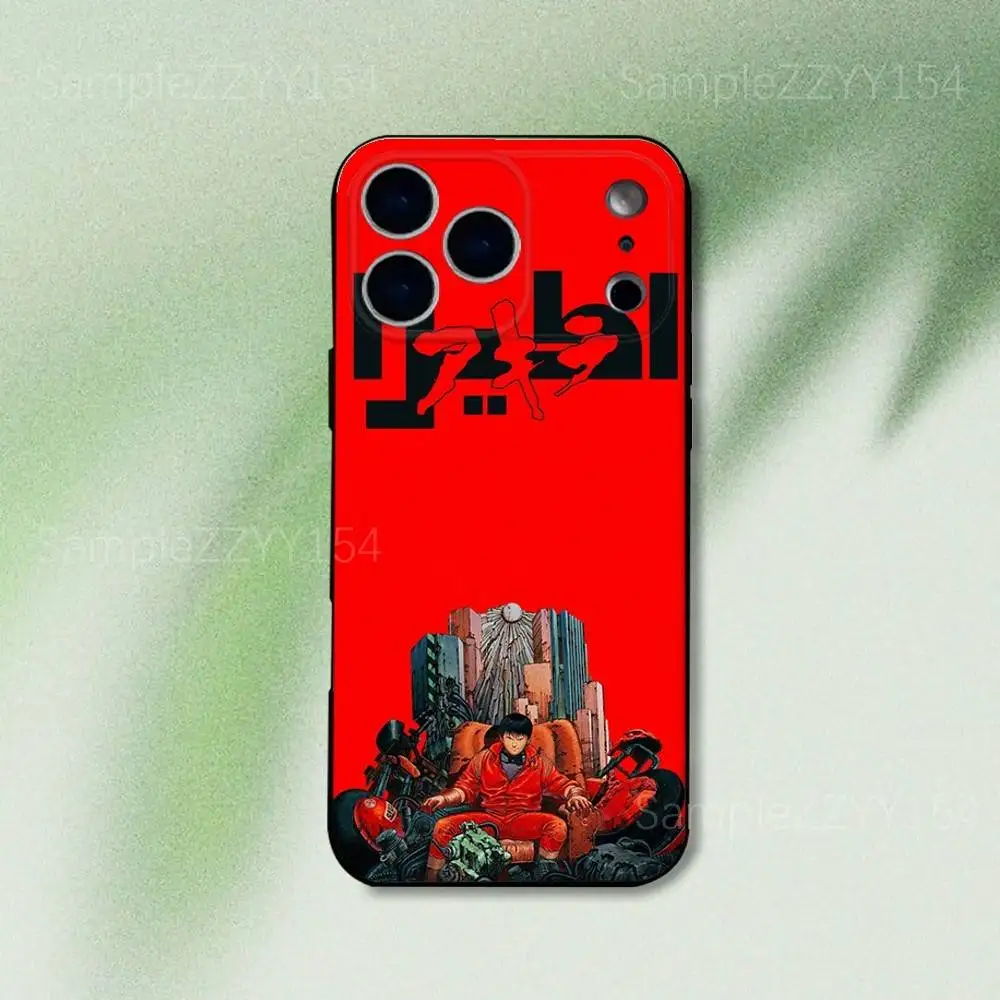 Custodia per telefono Anime AKIRA Red Cool per iPhone 17,16,15,14,13,12,Pro,Max,Plus,E,SE4,Air,Mini Funda morbida nera