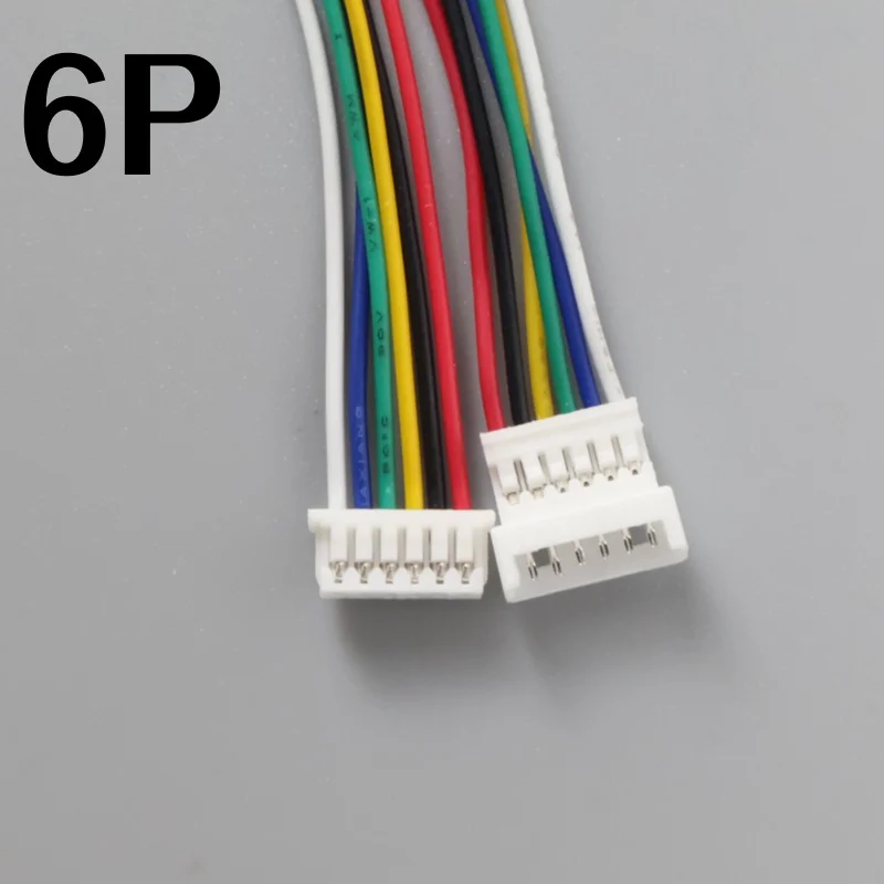 10 Stück 100 mm Mini-Micro-JST-Stecker-Set 1,25 mm Kabel mit 2/3/4/5/6 Pin männlich weiblich Stecker 2P/3P/4P/5P für elektronische Komponenten – Detail 15
