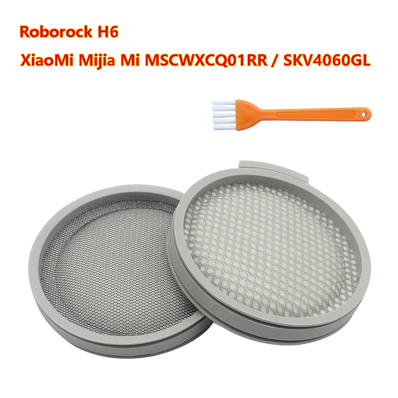 Repuestos de filtro HEPA lavables para XiaoMi Mijia Mi SKV4060GL / SCWXCQ01RR Roborock H6, accesorios para aspiradoras de mano