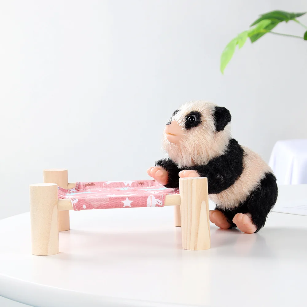 Simulation Mini Silicone Panda Baby Dolls Toy Soft Lifelike Cute Mini Reborn Panda Newborn Animal Doll Baby Interactive Toy Gift