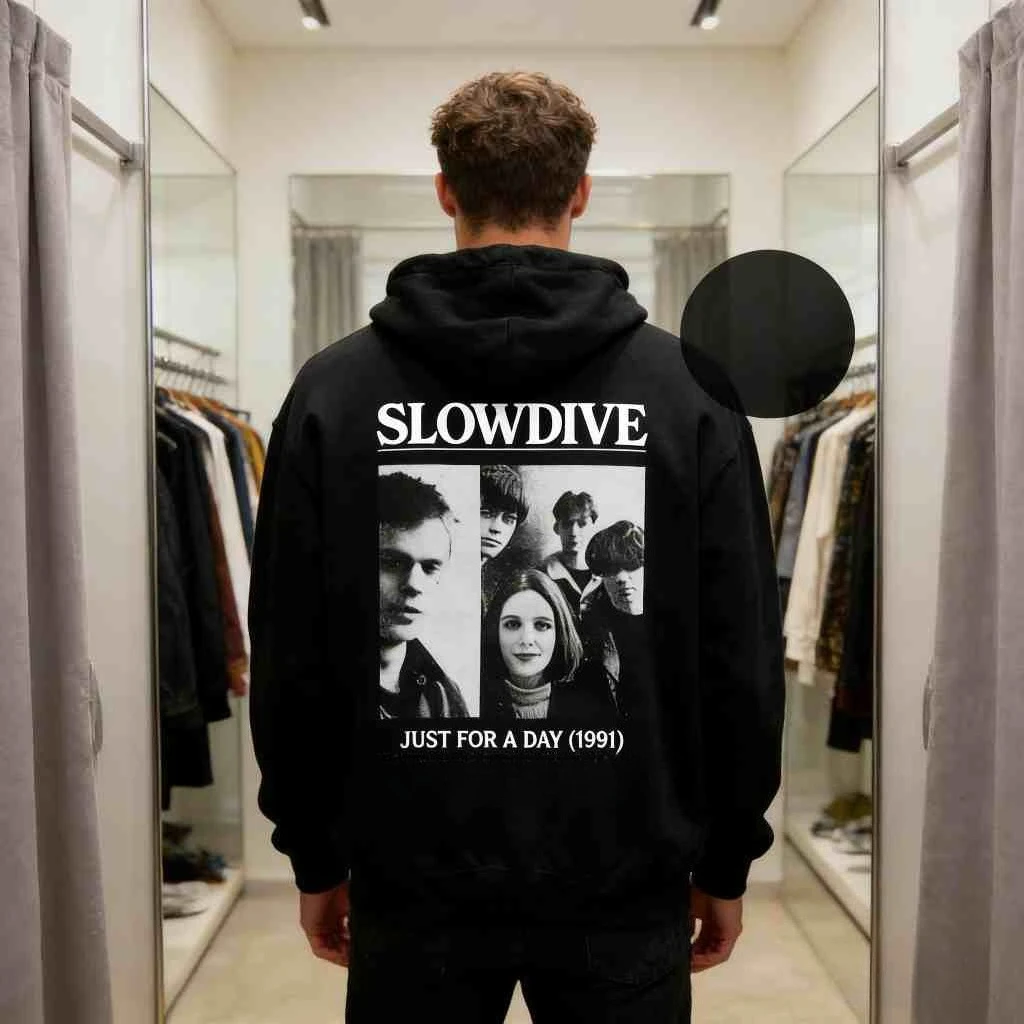 

Slowdive hoodie Rock Music hoodies Souvlaki Album Shirt Just For A Da Slowdive Merch Unisex Rocker Clothing