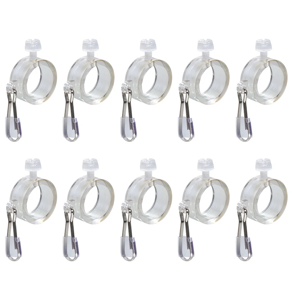 

8 pcs Fixing Rings Heavy Duty Metal Clips For Flags Durable No Fade Flag Mounting Ring Practical Flag Pole Clamps