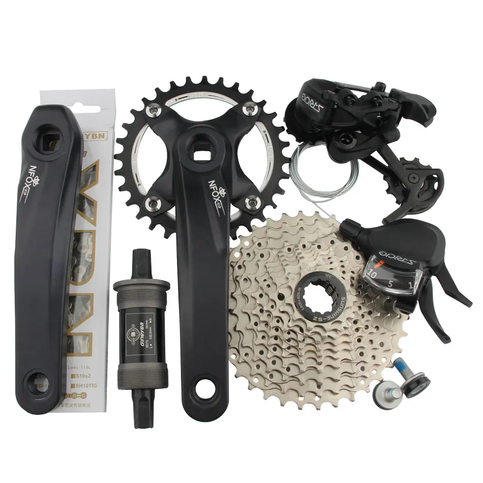 S-Ride M400 42T Transmission Kit 10 11 Speed Mountain Bike Accessories Rear Dial Tooth Plate 36T Bicycle Derailleur Square Hole